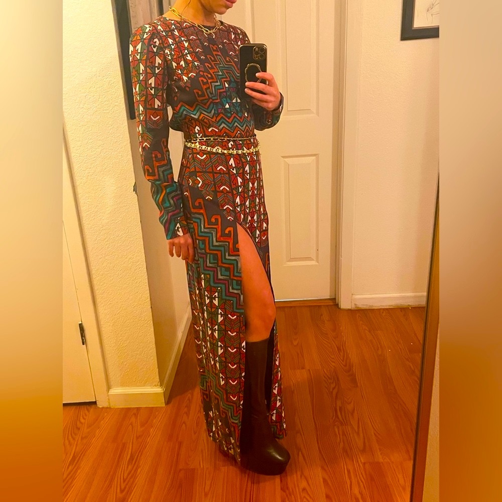 Mara Hoffman Abstract Print Maxi Dress